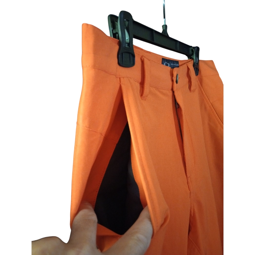 Oakley Athletic Orange Shorts Lightweight Activewear - Picture 3 of 13